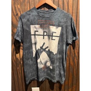 Twenty One Pilots FPE Graphic Band Tee Dark Gray Acid Wash T-Shirt Mens Medium